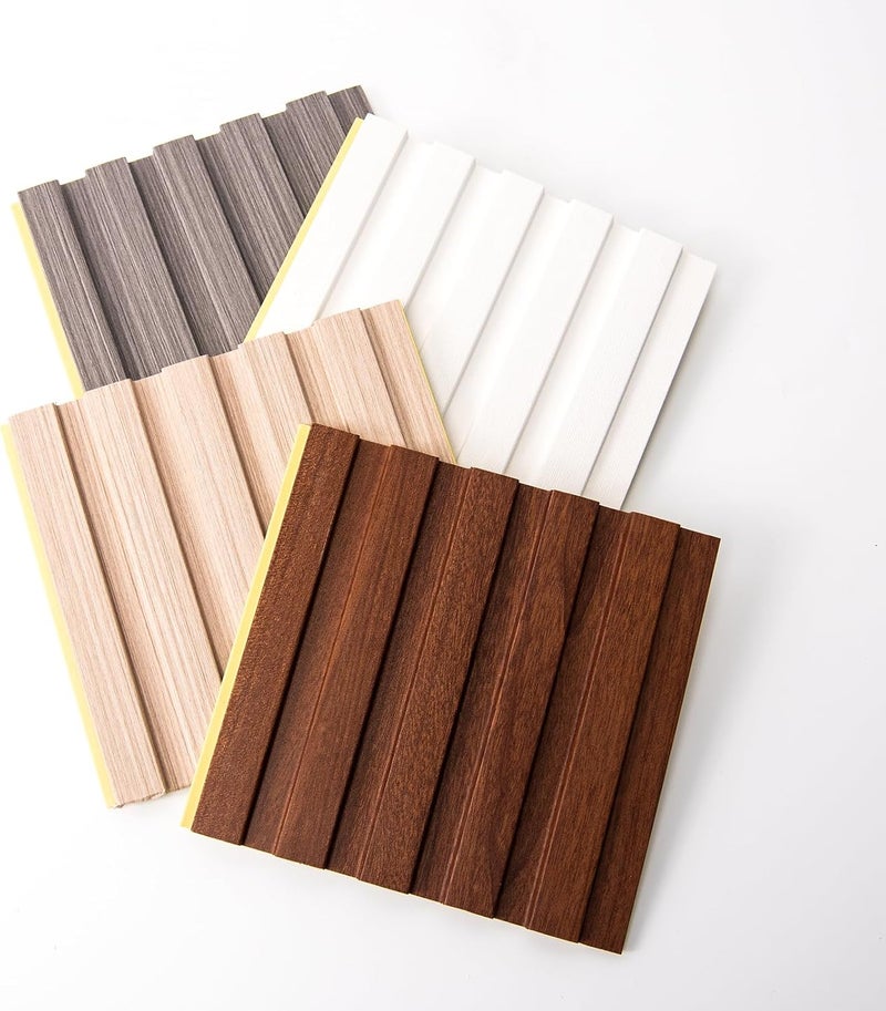 Art3d Slat Wall Panels, WPC Soundproof 3D Wall Paneling for Interior Wall Decor, TV Background, Samples 5-Pack 6 x 6 in. - Image 3